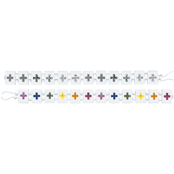 White Cross / Rainbow Road Bracelet